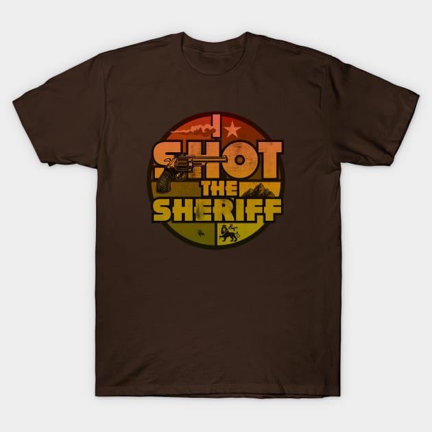 Shot The Sherriff T-Shirt by CTShirts